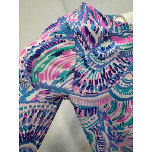 Lilly Pulitzer Girls Dress Size M 6/7 Ruffle Sleeve Colorful Print Casual Cute